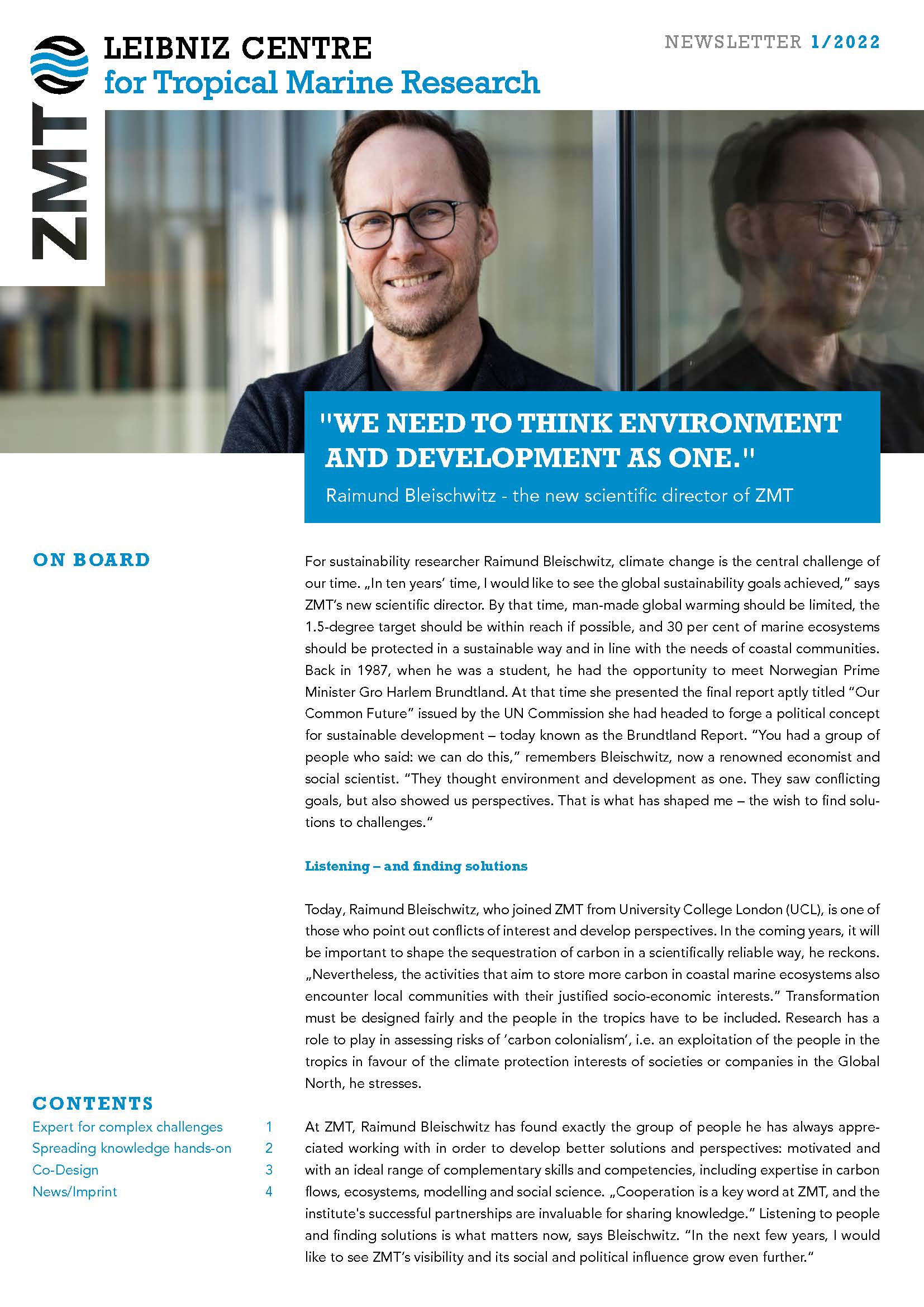Cover ZMT Newsletter 01 2024