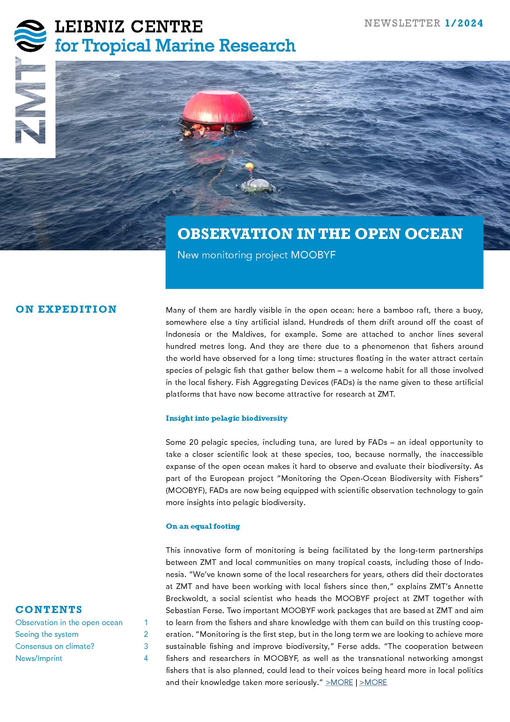 Cover ZMT Newsletter 01 2024