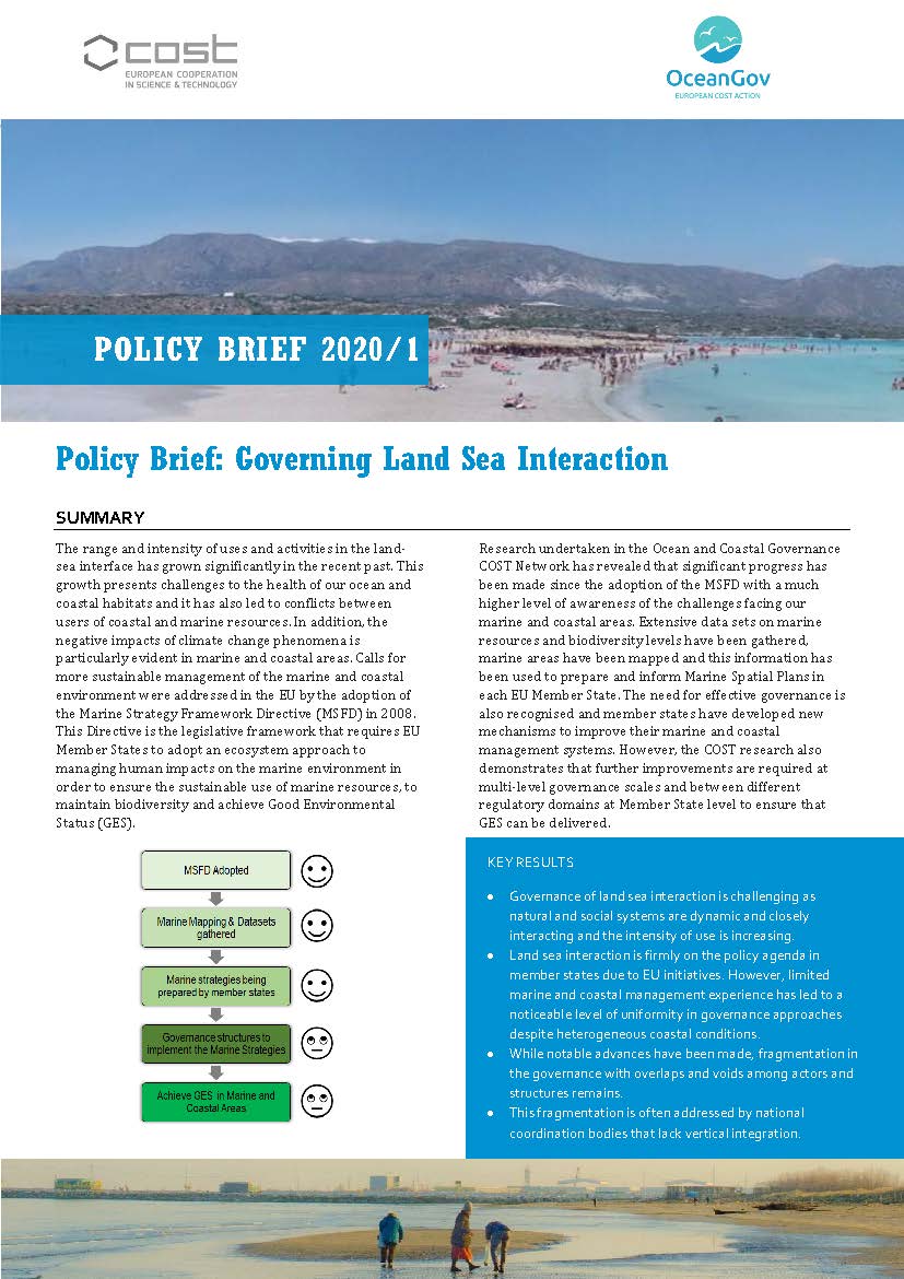 Link to Policy Brief Ocean Governance project Cove OceanGov Policy Brief 1 2020