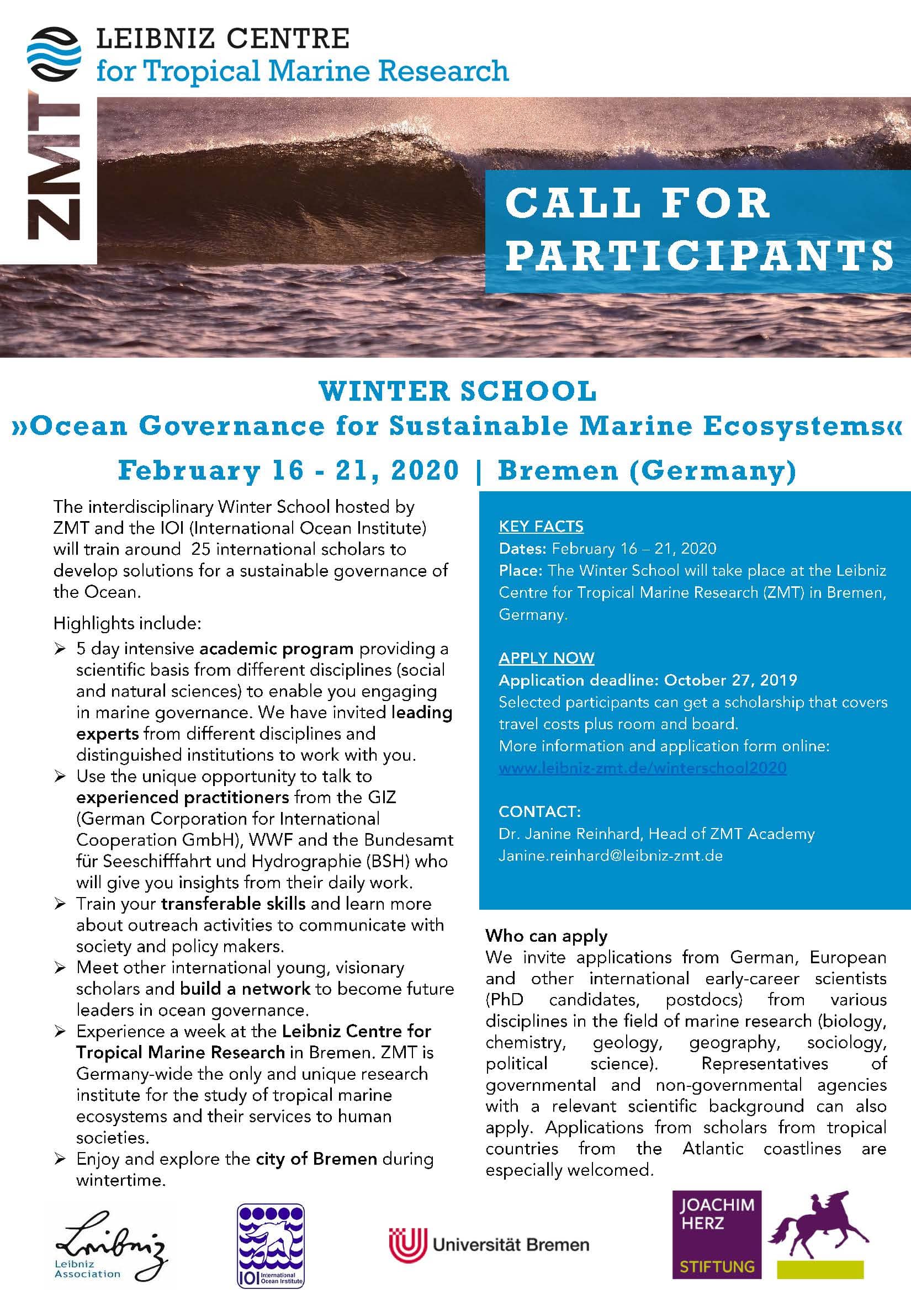 ZMT Call Winterschool 2020